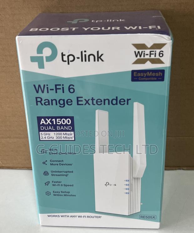 TP-Link Ax1500 Wi-Fi Range Extender Wi-Fi 6 Re505x · Photo 1