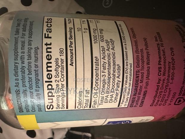 Fish Oil- Wild Alaskan 1000mg- 360 Softgel · Photo 2