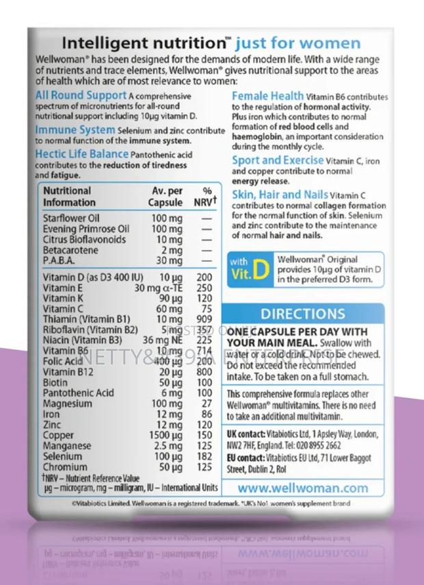 Vitabiotics Wellwoman Original - Uk · Photo 2