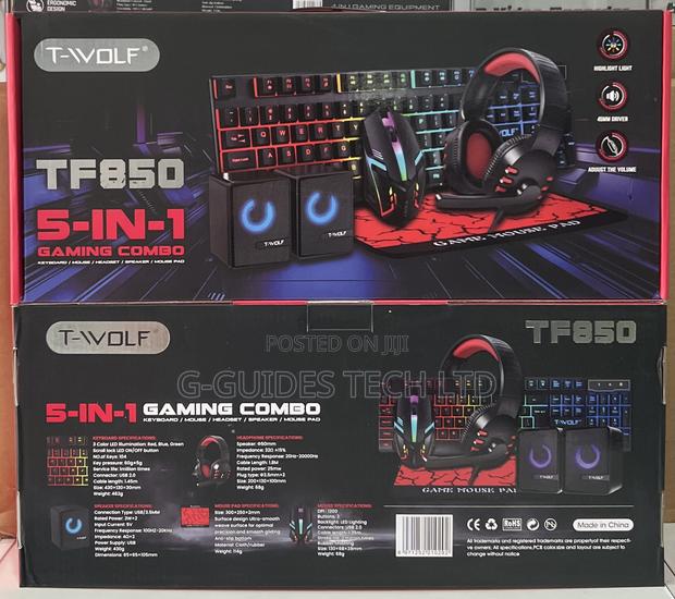 T-wolf Tf850 5-in-1 Gaming Combo Keyboard/ Mouse/ Headset/ Speaker · Photo 3