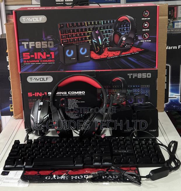T-wolf Tf850 5-in-1 Gaming Combo Keyboard/ Mouse/ Headset/ Speaker · Photo 4