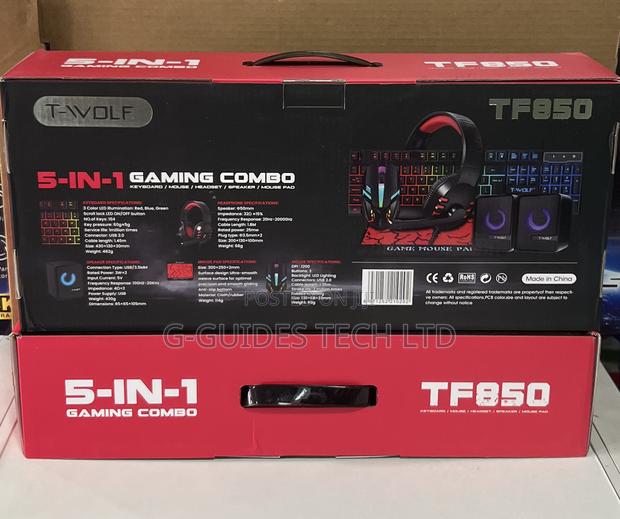 T-wolf Tf850 5-in-1 Gaming Combo Keyboard/ Mouse/ Headset/ Speaker · Photo 5