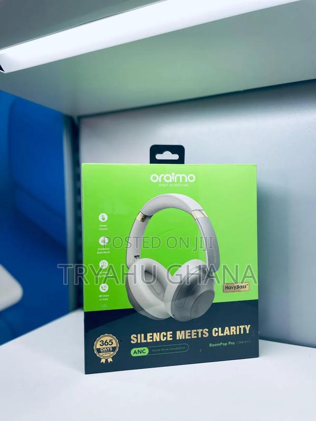 Oraimo Ohp-917 Boompop Pro – Anc Wireless Headphones With 82h Playtime · Photo 1