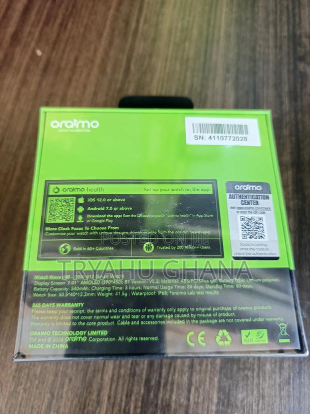 Oraimo Osw-812 - Smartwatch With Hd Calling, Heart Rate & Spo2 Monitor · Photo 2