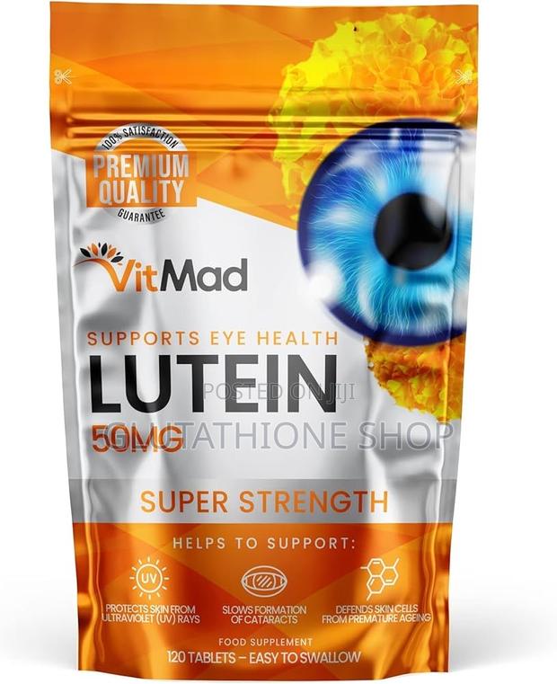 Lutein 50mg 120 Tablets Supports Vision Eye Health Supplement · Photo 1