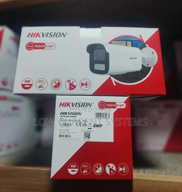 Hikvision 8mp Two Ways Audio 50m Strobe Light Audio 2cd1t83g2-Liuf/Sl · Photo 1