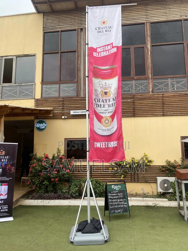 Telescopic Flag Pole for Rent in Accra · Photo 2