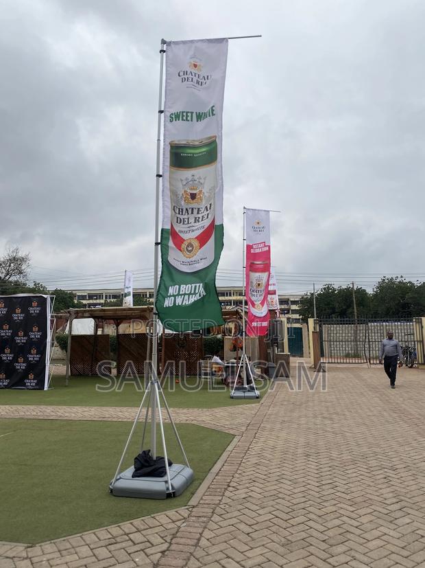 Telescopic Flag Pole for Rent in Accra · Photo 3
