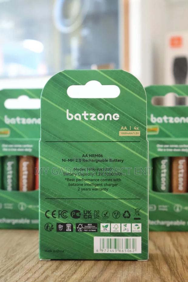 Batzone Ni-Mh 2.0 Rechargeable Battery Aa /4× · Photo 2