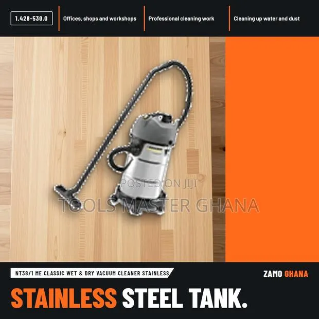 Nt38/1 Me Classic Wet & Dry Vacuum Cleaner Stainless - 1.428-530.0 · Photo 1