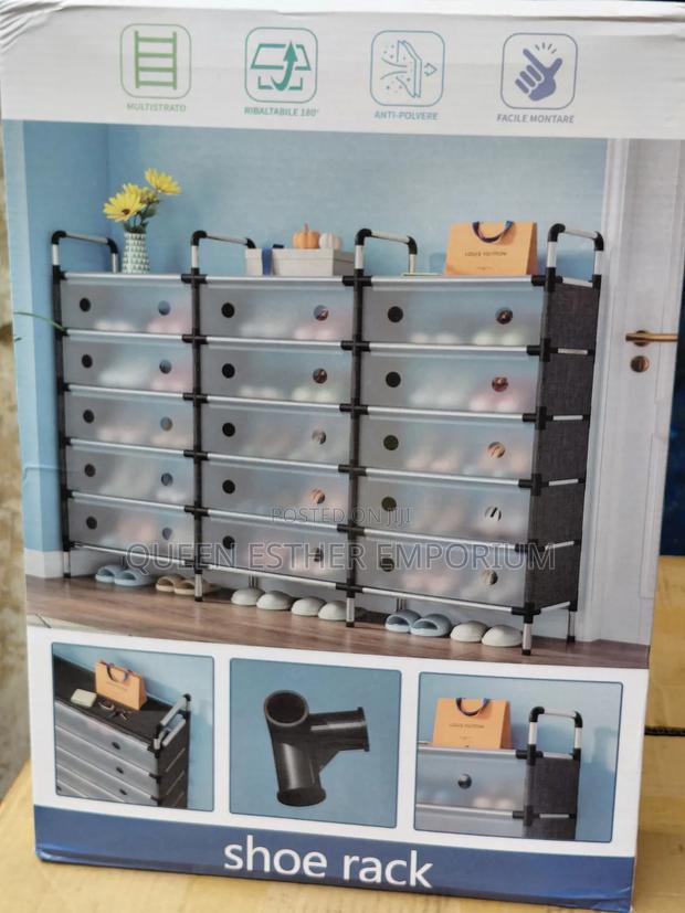 3 Compartment Shoe Rack · Photo 1