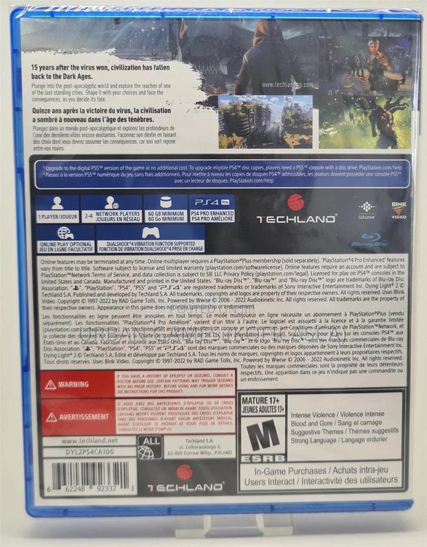 Dying Light 2 Ps4 Sealed · Photo 2