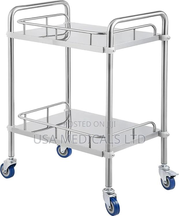 Medicine Trolley Stainless Steel Two Steps · Photo 1