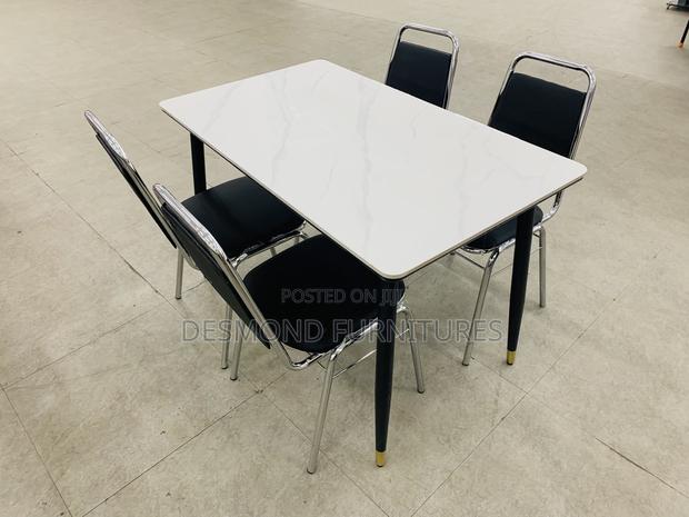 Dining Table With 4 Chairs ( Marble)-Code Lc2 · Photo 1