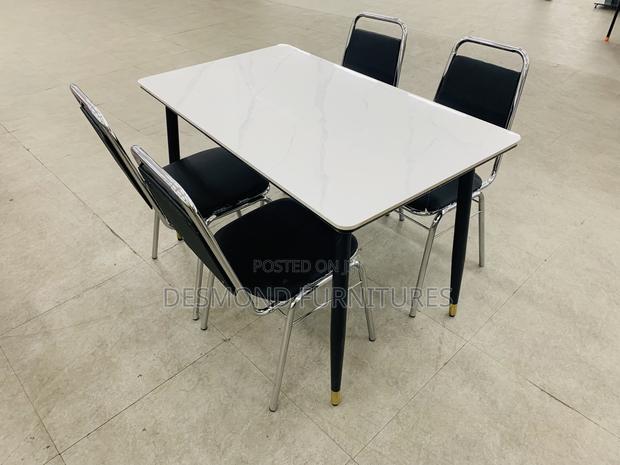 Dining Table With 4 Chairs ( Marble)-Code Lc2 · Photo 2