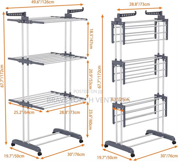 Multifunctional Floor Standing Cloth Drying Rack · Photo 3