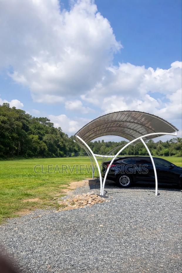 Modern Steel Carport – Fabrication Installation · Photo 1