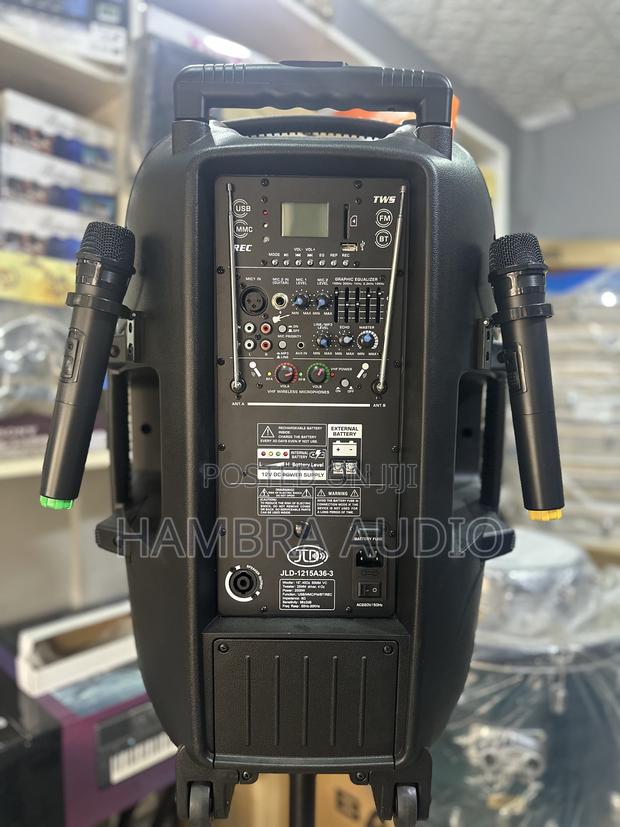 JLD 15” Rechargeable Active Speaker With Stand · Photo 2