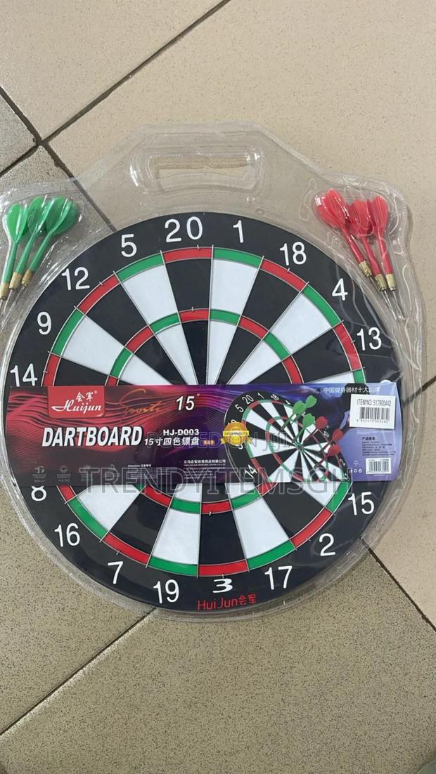 17 Inches Double Side Dartboard With 6 Pins · Photo 1