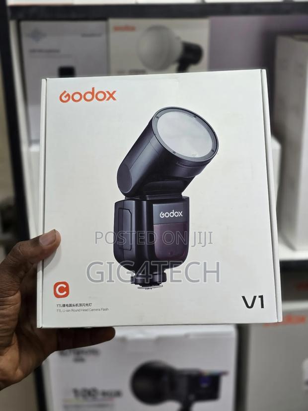 Godox V1-c Round Head Li-lon E-ttl Hss Master Speedlight Flash Canon · Photo 1