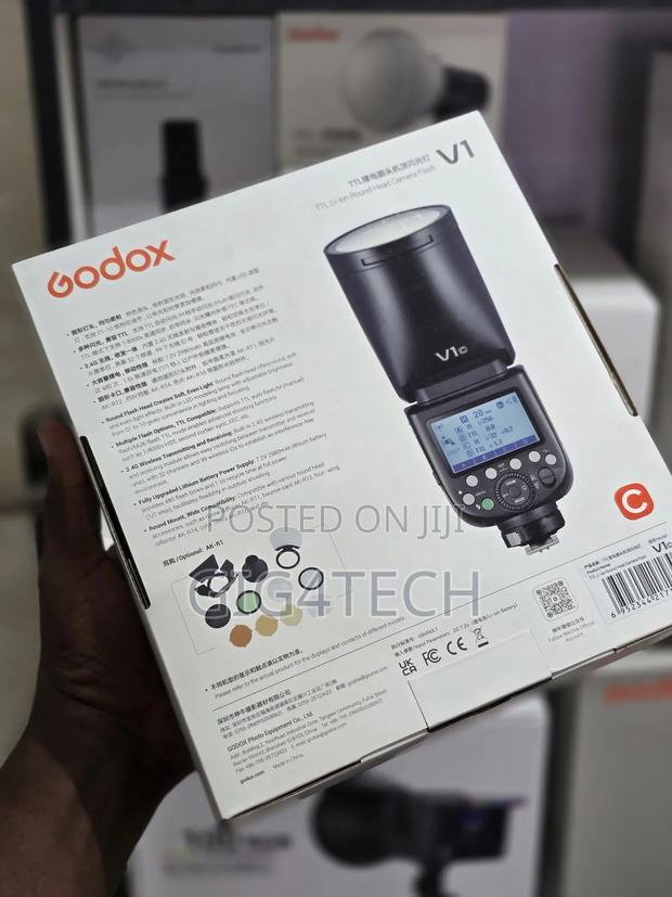Godox V1-c Round Head Li-lon E-ttl Hss Master Speedlight Flash Canon · Photo 2