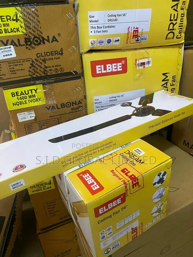 Elbee Ceiling Fan 56'' Smoky Brown -Original · Photo 1