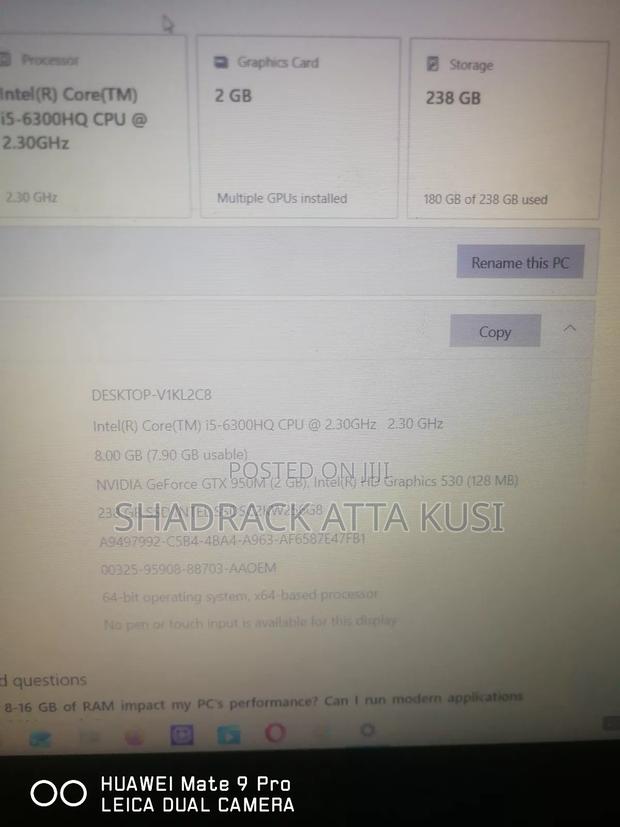 Laptop Asus GL552VX 8GB Intel Core i5 SSD 256GB · Photo 6