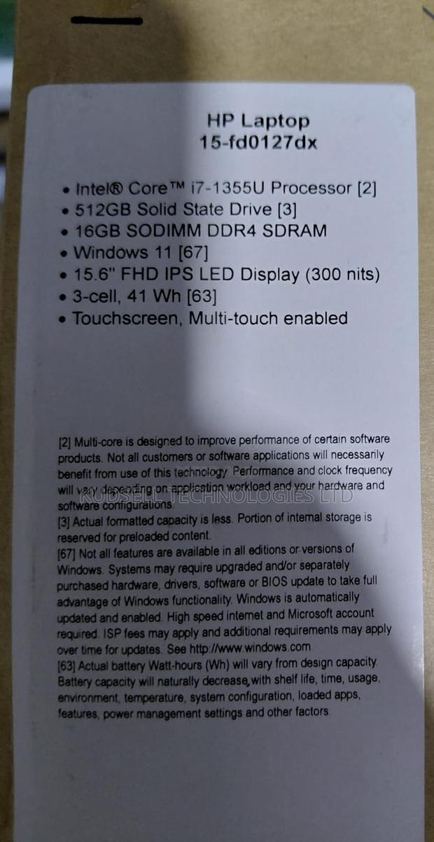 New Laptop HP 15 16GB Intel Core I7 SSD 512GB · Photo 1