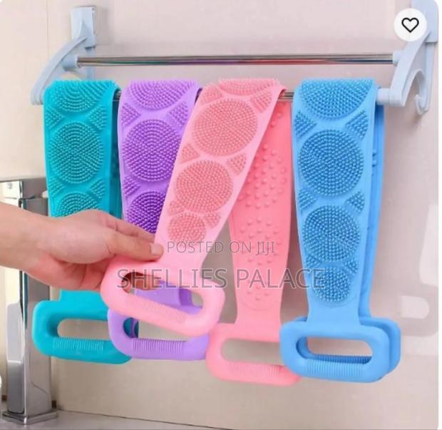 Body Wash Creative Double Sides Belt Silicone Scrubber · Photo 2