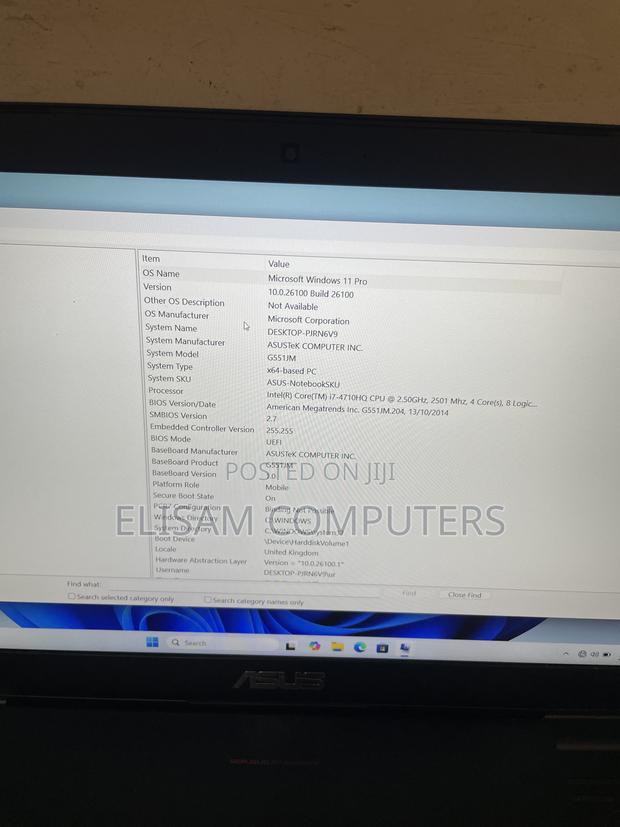 Laptop Asus G551JK 8GB Intel Core i7 SSD 256GB · Photo 6