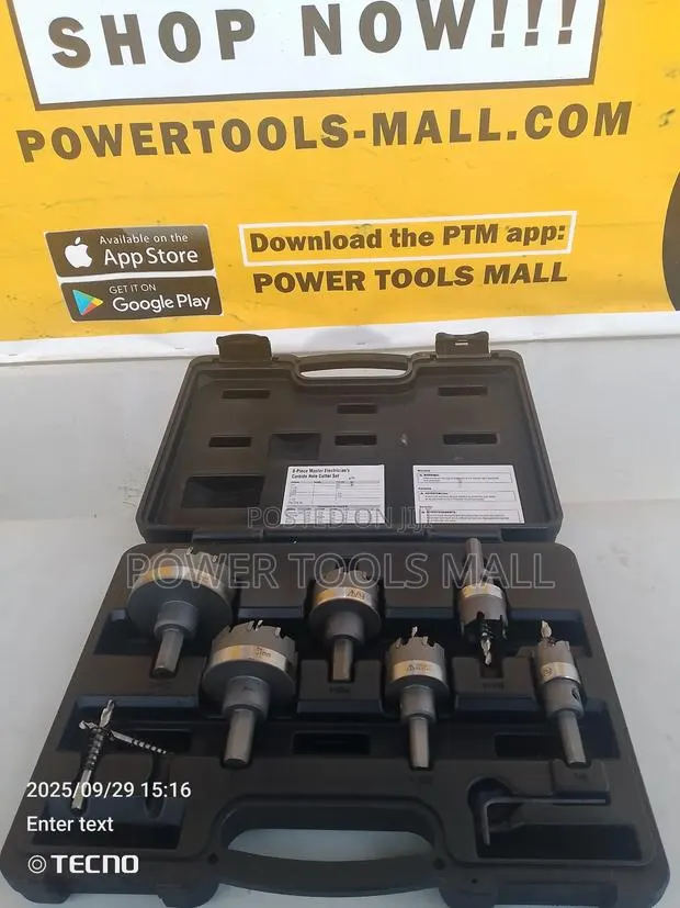 8-Piece Master Electrician's Carbide Hole Cutter Set · Photo 1