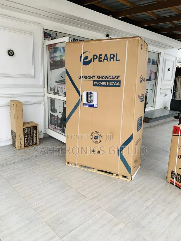 Super Sleek Pearl 690L Double-Door PVC-801-27AA Glass Display Fridge · Photo 1