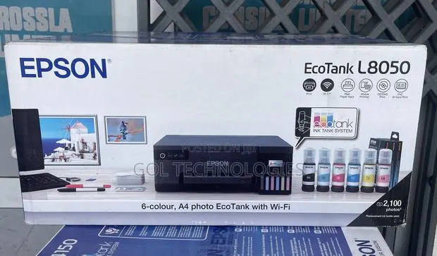 EPSON ECOTANK L8050 6-Colour, A4 Photo EcoTank With Wi-Fi Printer · Photo 1