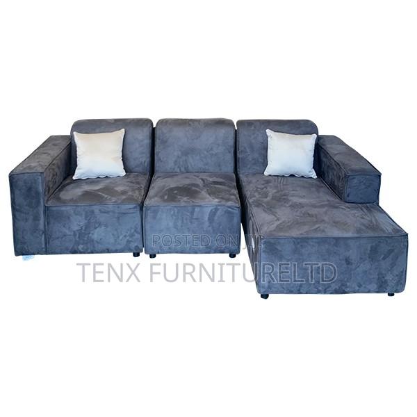 Sofa L-Shape (Dark Brown) · Photo 1