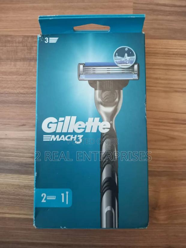 Original Gillette Mach3 Men's Razor Handle With Two Blade Refills Uk · Photo 1