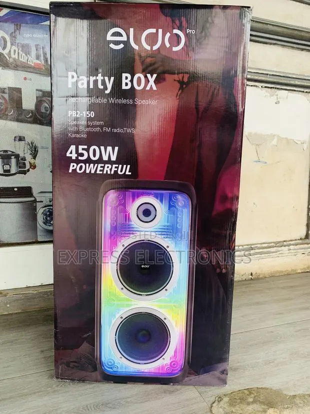 Get a New Eldo Pb2-150 Double 8" Wireless Bluetooth Speaker · Photo 1