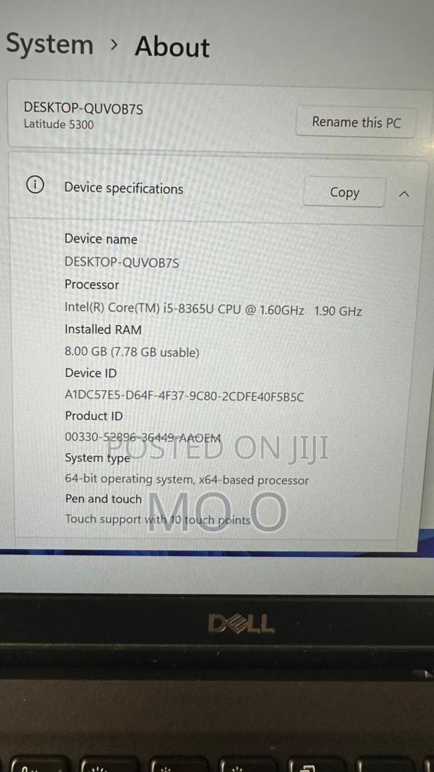 Laptop Dell Latitude 5300 8GB Intel Core i5 SSD 256GB · Photo 4