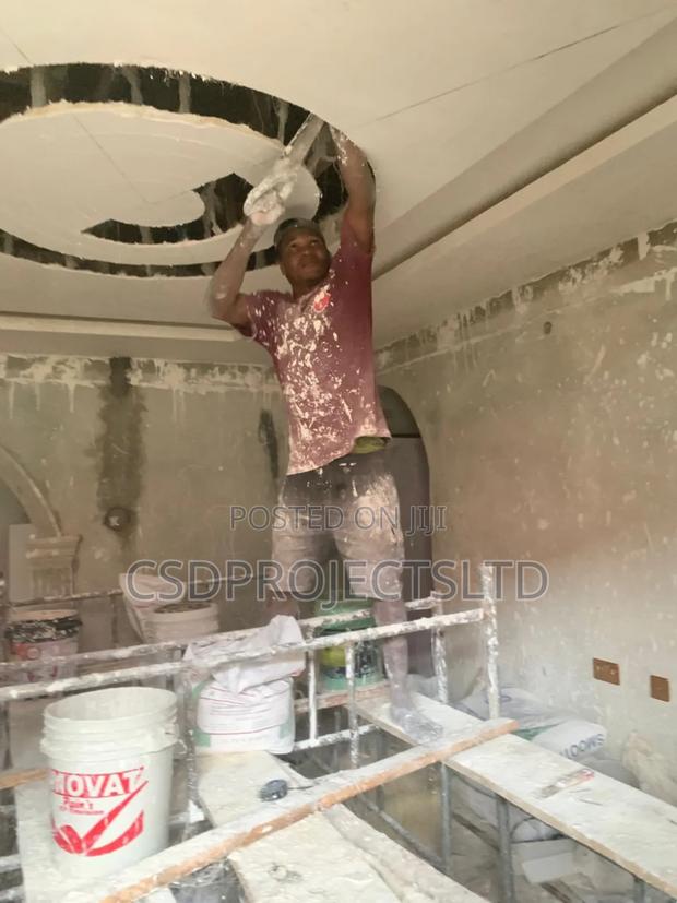 Pop Ceiling Painting,Wall Skimming,Tv Stand Design · Photo 4