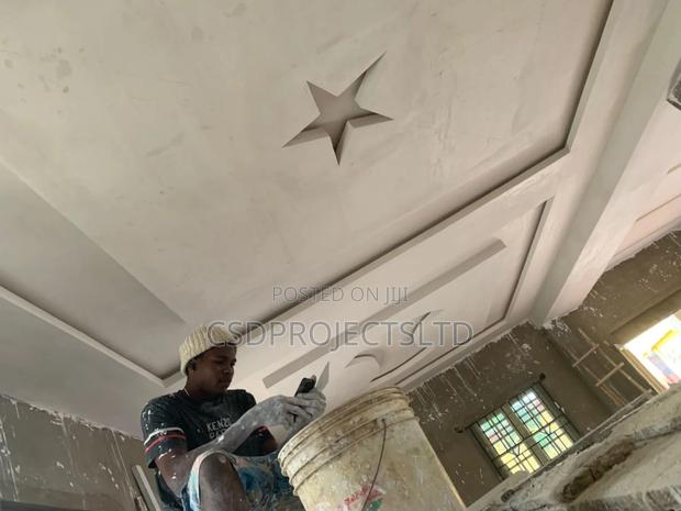 Pop Ceiling Painting,Wall Skimming,Tv Stand Design · Photo 7