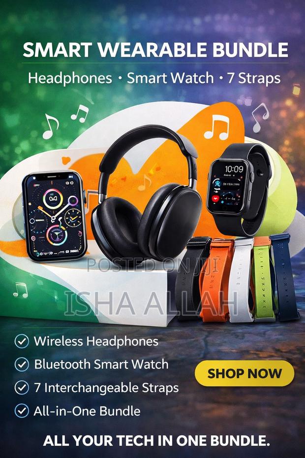 D-P9 Smart Watch. Watch , Headphones. Speaker . 7 Straps · Photo 3