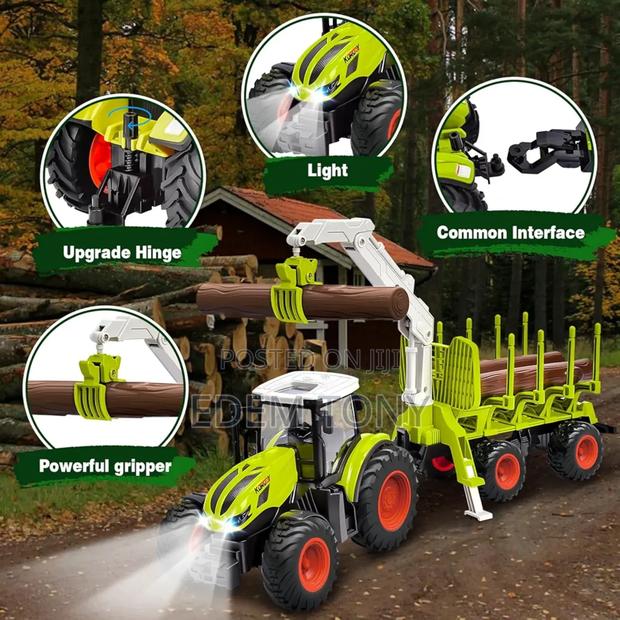 Wood Transport Truck- Remote-Control Tractor Toy Set · Photo 7