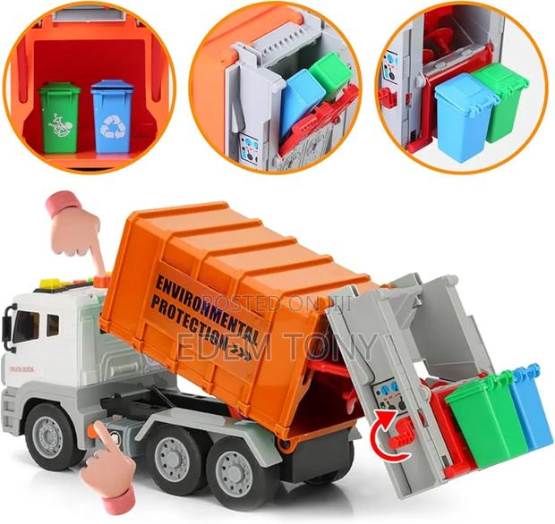 Friction-Powered Toy Sanitation Truck Designed for Kids · Photo 5