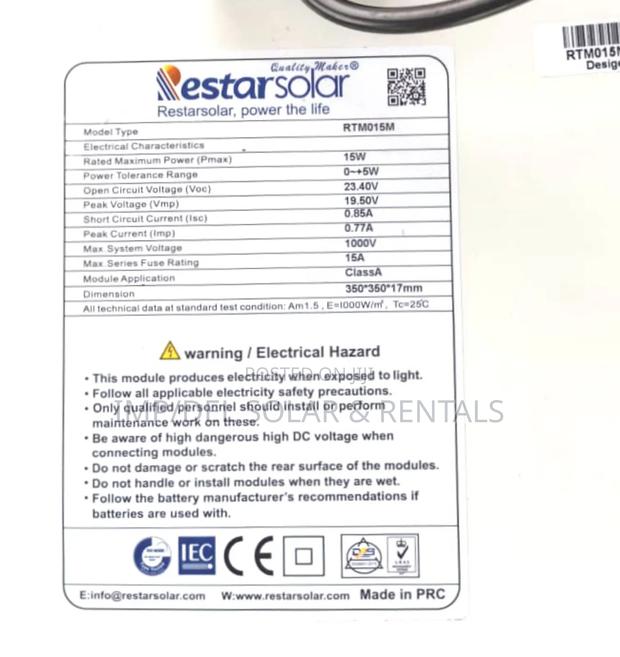 15w Mono Solar Panel · Photo 2