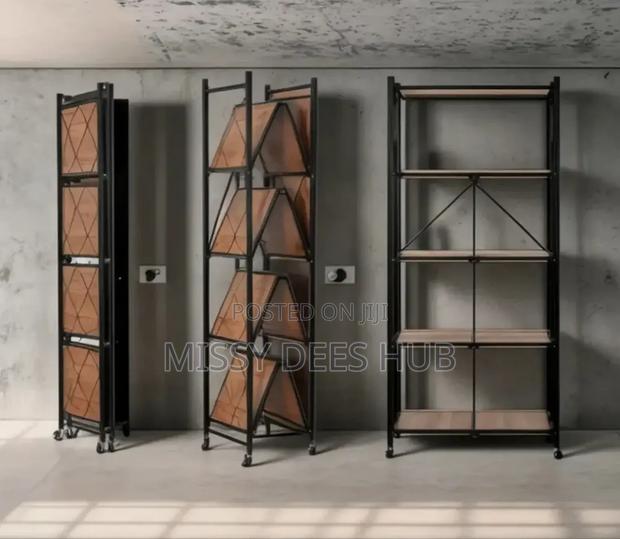 Wooden Shelves Foldable Rack · Photo 7