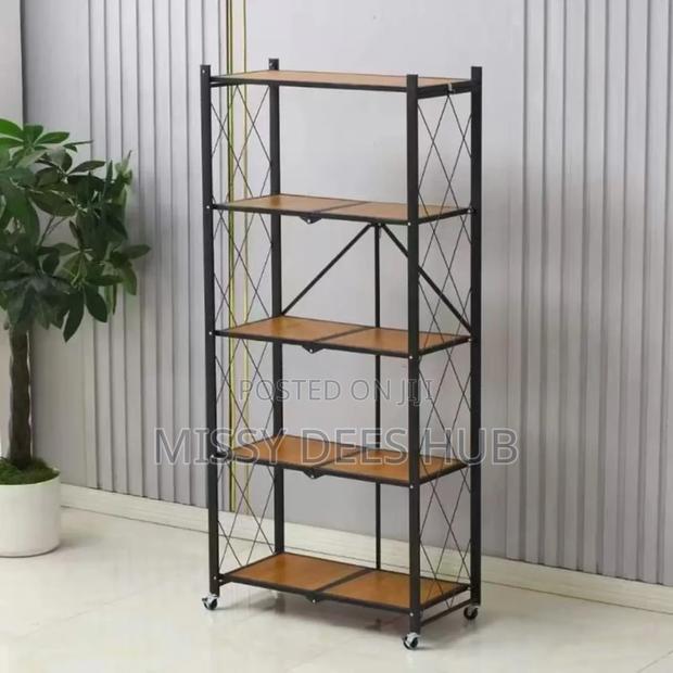 Wooden Shelves Foldable Rack · Photo 3