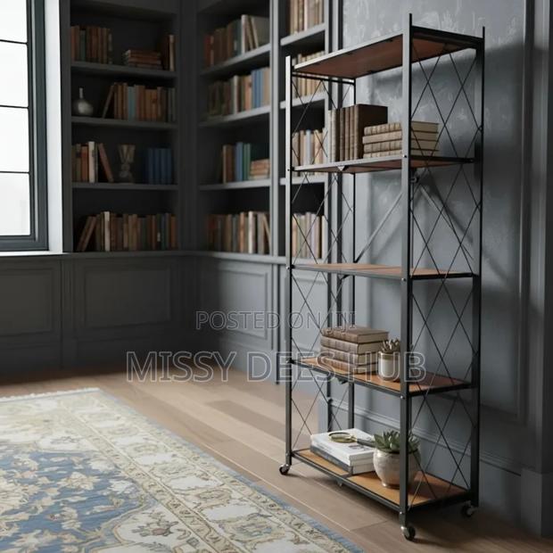 Wooden Shelves Foldable Rack · Photo 8
