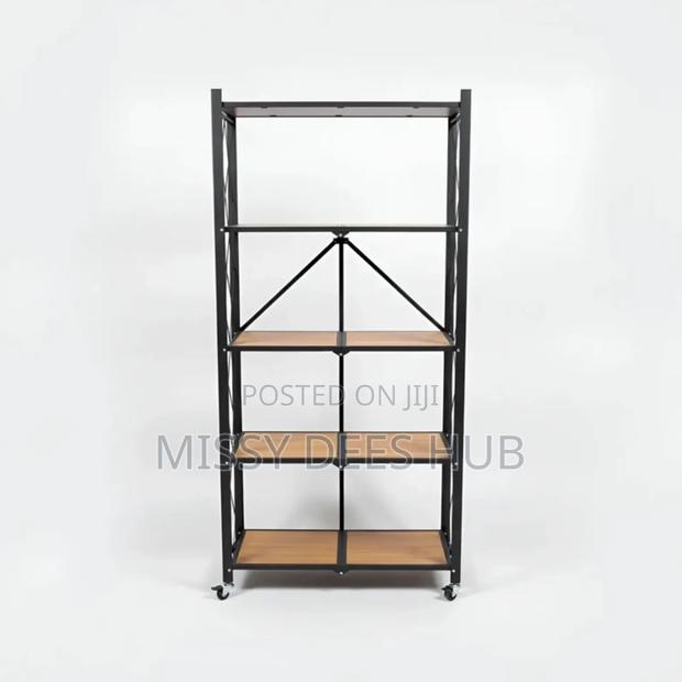Wooden Shelves Foldable Rack · Photo 4