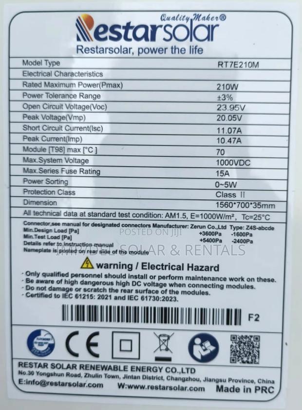 210w Mono Solar Panel Available for Sale · Photo 2