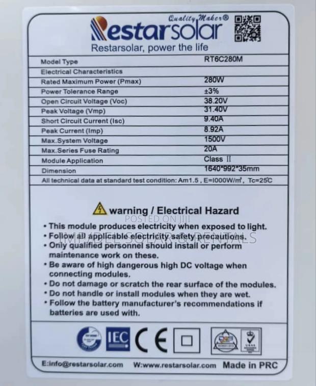 Quality 285w Mono Solar Panel for Sale · Photo 4