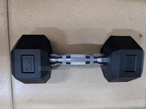 5kg Black Dumbbell · Photo 3